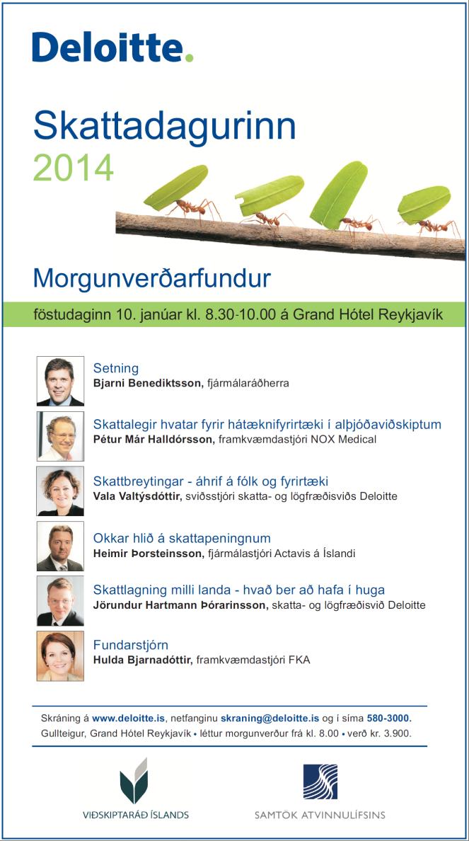 Dagskrá Skattadags