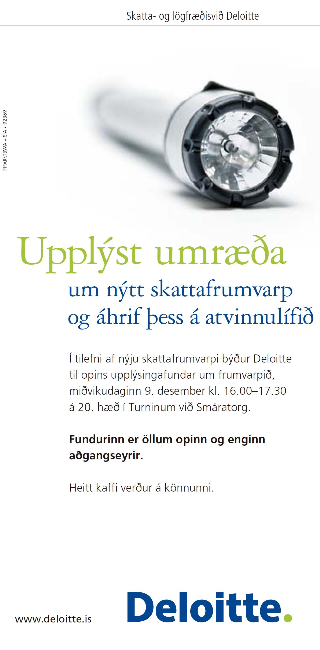 Skattafundur Deloitte